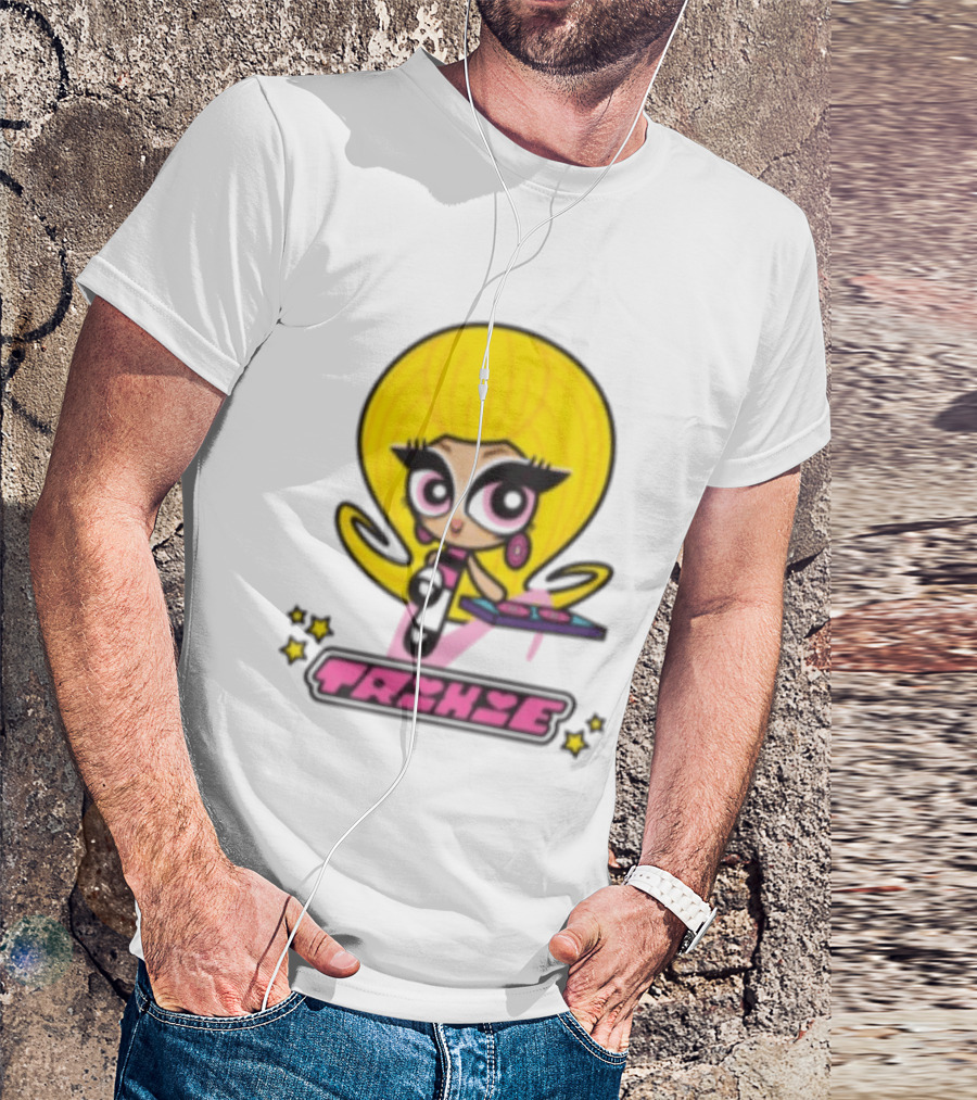 Trixie Mattel Spd Babydoll Pink Cartoon Character Stars T-Shirt