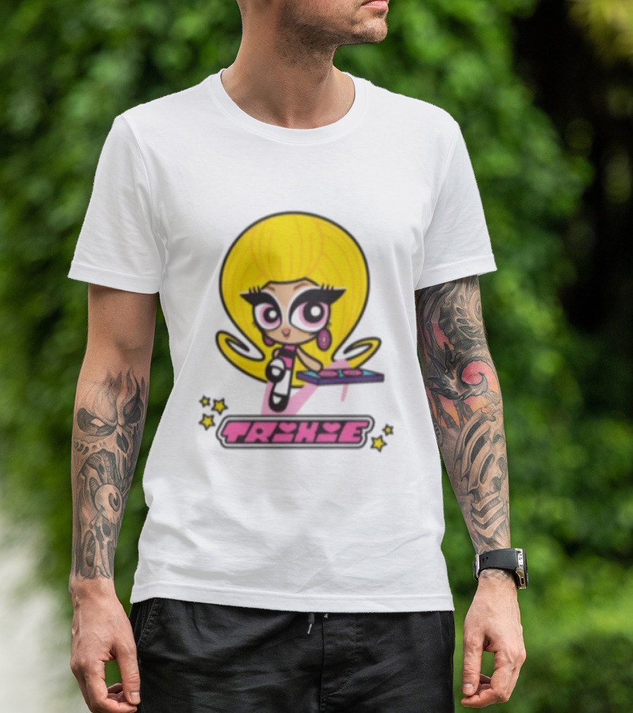 Trixie Mattel Spd Babydoll Pink Cartoon Character Stars T-Shirt