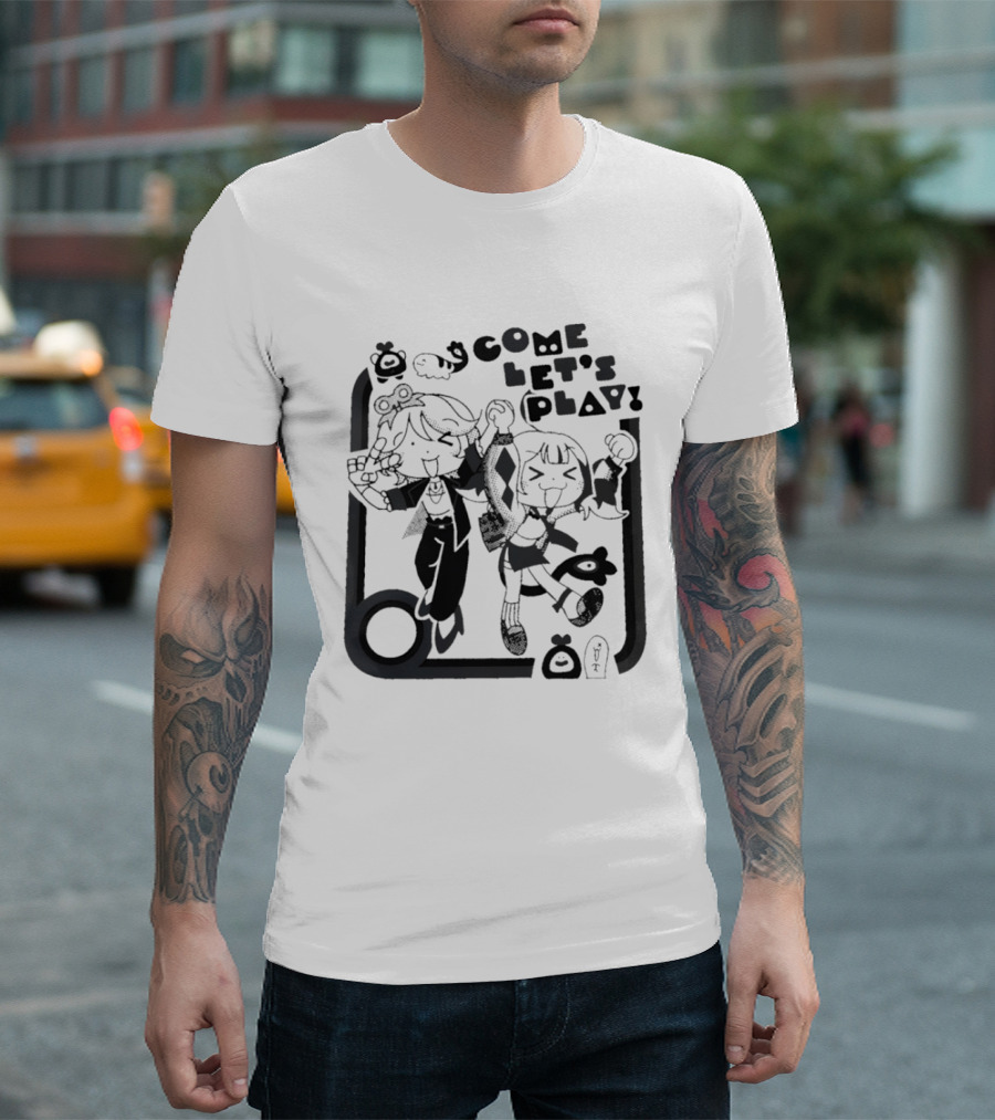 Tsukasa Tenma Emu Otori Project Sekai Come Let's Play Fun T-Shirt