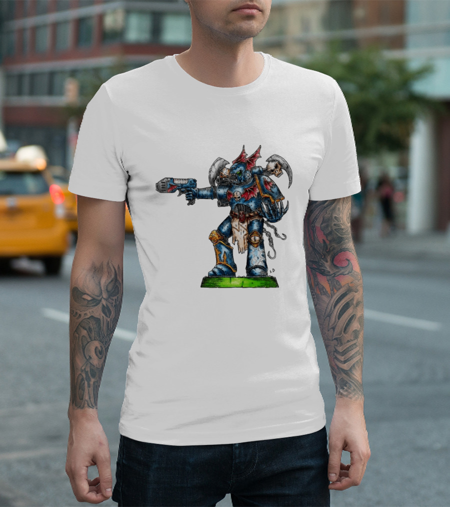 Warhammer 40K Night Lords Chaos Space Marine By Niklas Wistedt T-Shirt