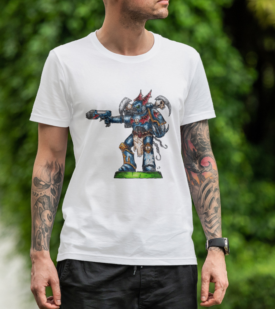 Warhammer 40K Night Lords Chaos Space Marine By Niklas Wistedt T-Shirt