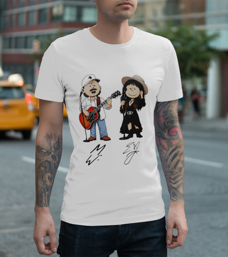Morgan Wallen Lainey Wilson Peanuts Guitar Country Music T-Shirt