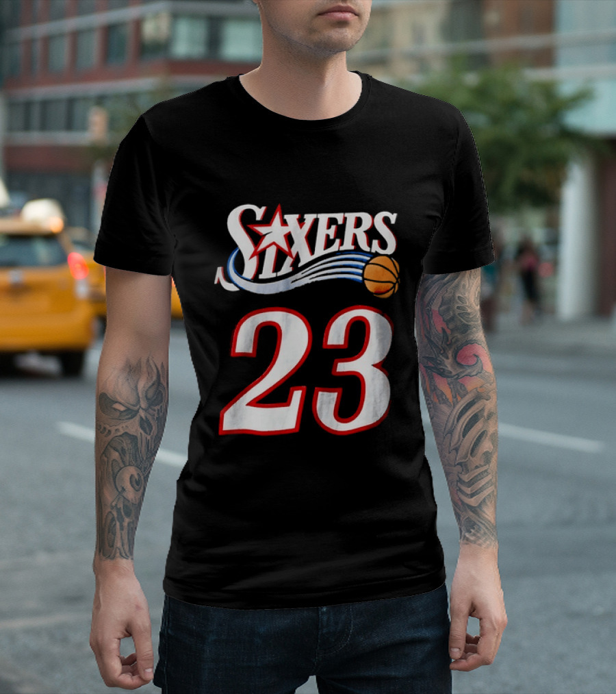 Philadelphia 76ers Number 23 Sixers Basketball Jersey T-Shirt
