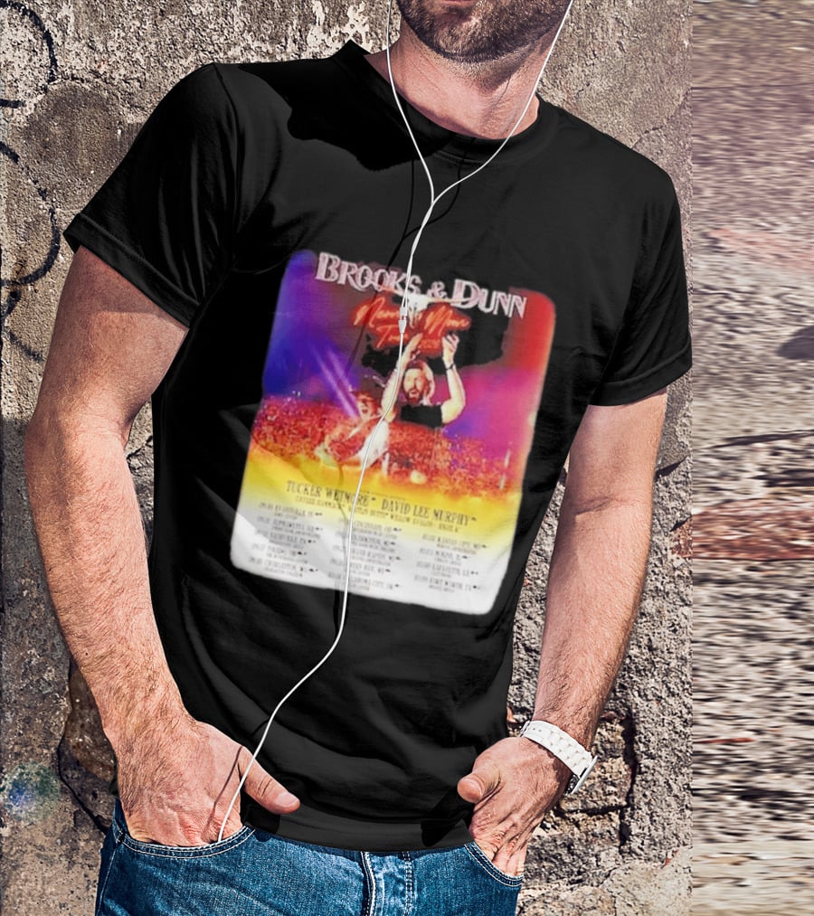 Brooks & Dunn Neon Moon Tour 2026 Tucker Wetmore David Lee Murphy Country Concert Events And Dates T-Shirt