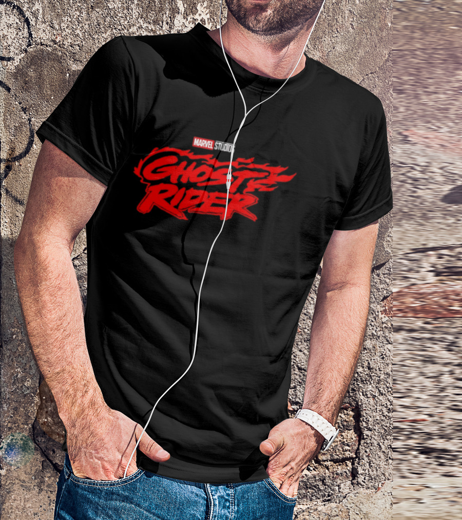 Marvel Studios Ghost Rider Flame Logo Superheroes T-Shirt