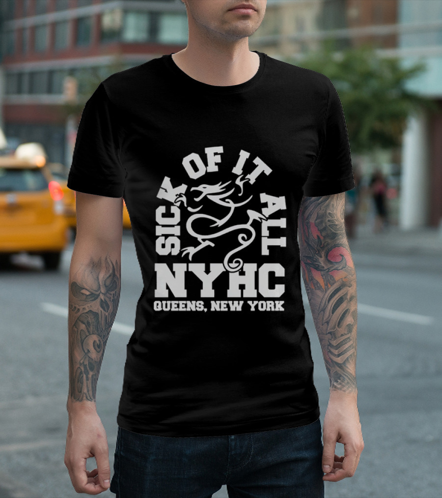 Sick Of It All NYHC Queens New York Hardcore Dragon T-Shirt