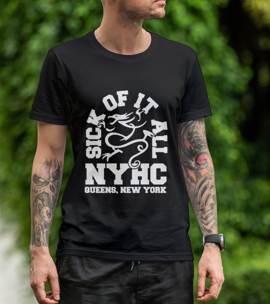 Sick Of It All NYHC Queens New York Hardcore Dragon T-Shirt