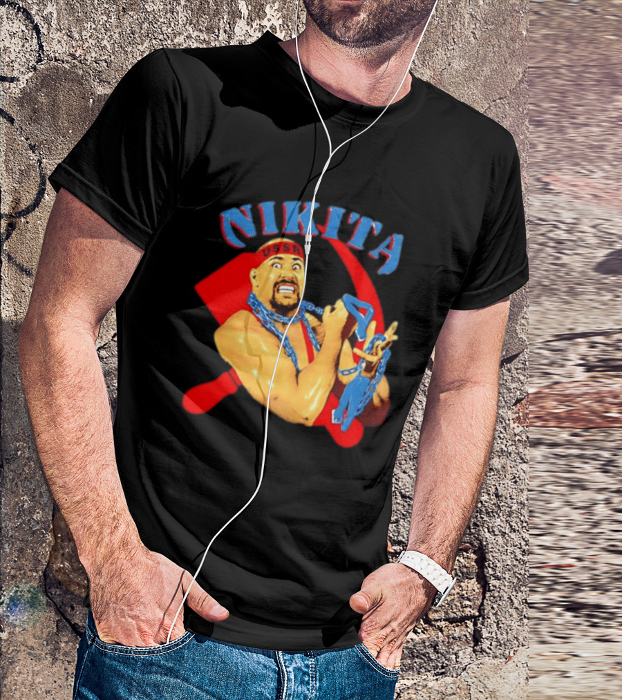 Nikita Koloff USSR Hammer And Sickle NWA Wrestling Pro T-Shirt