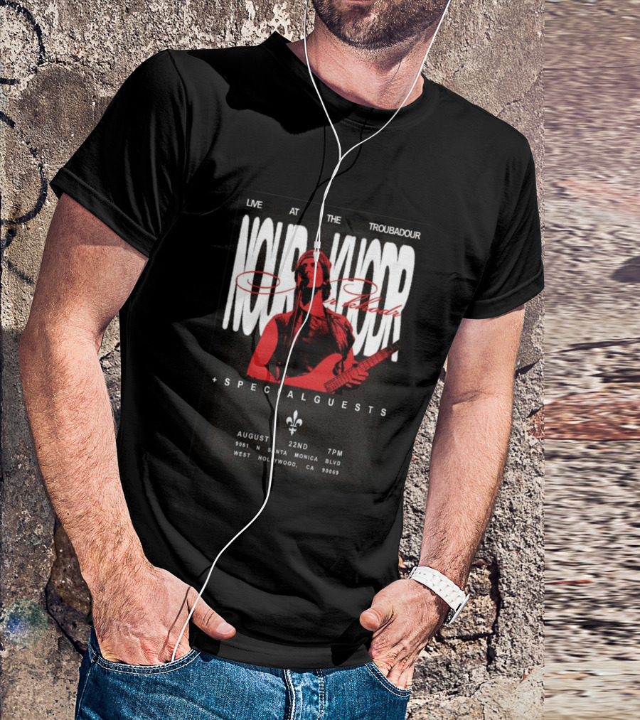 Nour Khodr Live At The Troubadour West Hollywood August 22 2026 With Special Guests T-Shirt