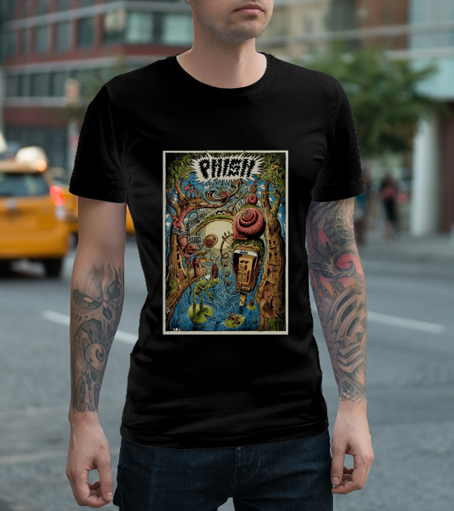 Phish July 24 29 2026 Madison Square Garden New York With Surreal Nature T-Shirt