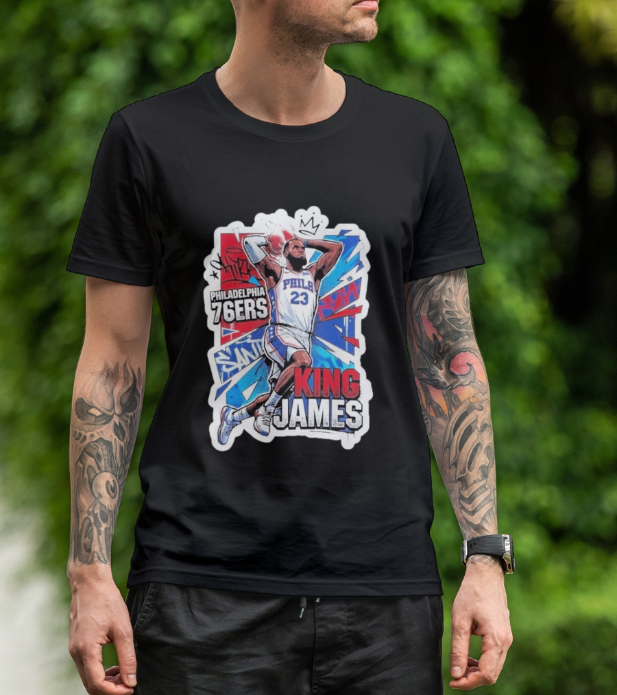 Philadelphia 76ers King James Basketball Fans T-Shirt