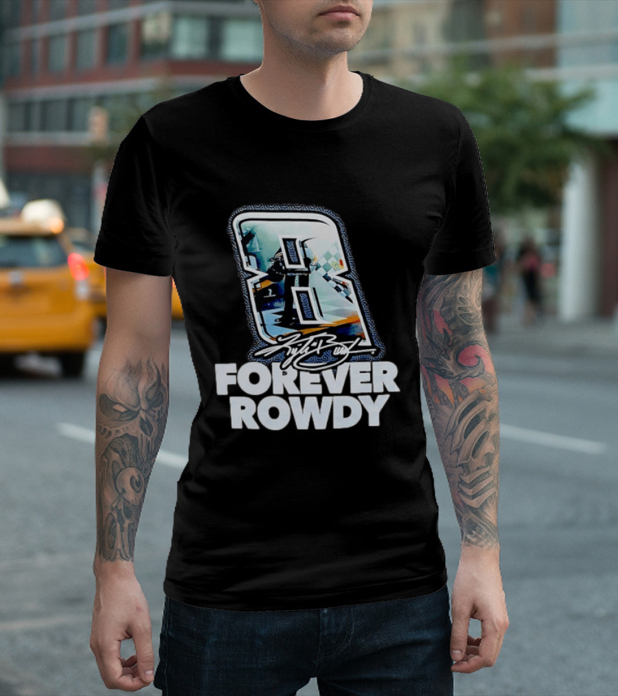 KFB 8 Forever Rowdy NASCAR Racing Plaid T-Shirt