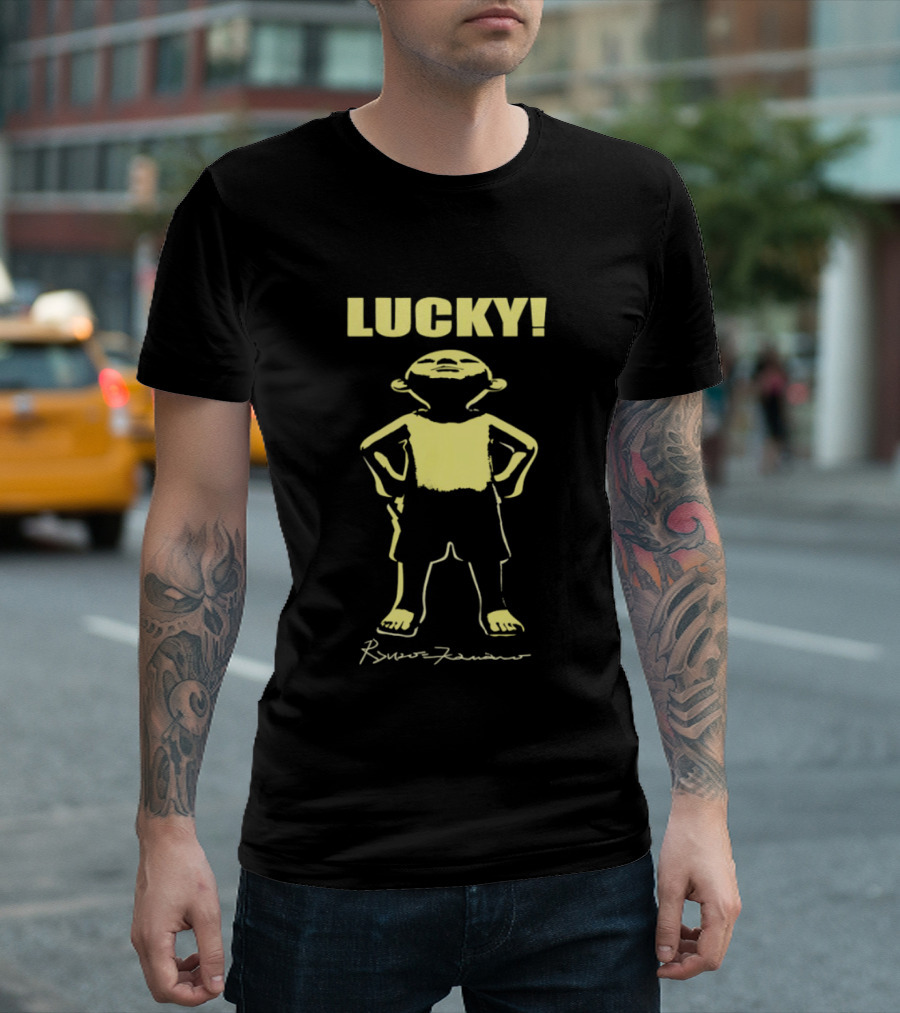 Lucky Renzo Kanano Minimalist Yellow T-Shirt