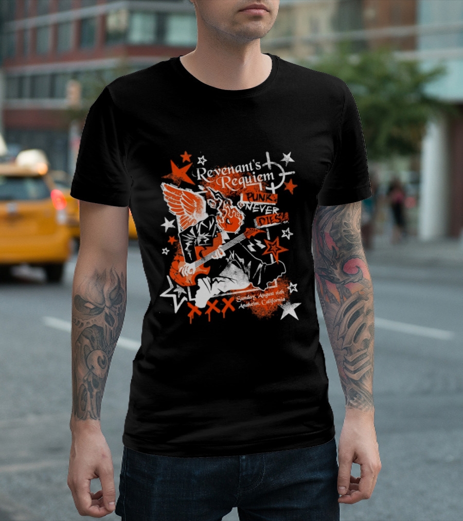Revenant's Requiem Punk Never Dies Anaheim August 16th Sunday California Concert T-Shirt