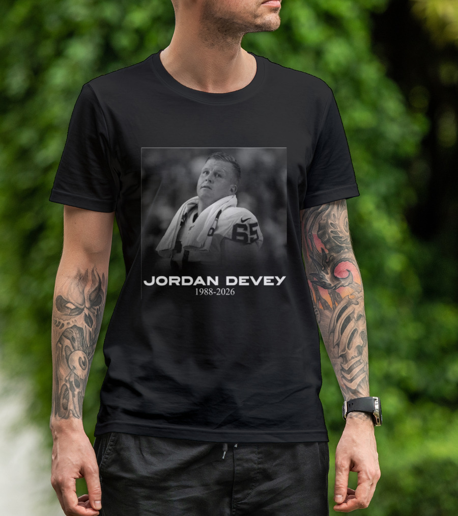 Jordan Devey 1988 2026 Memorial Commemoration T-Shirt