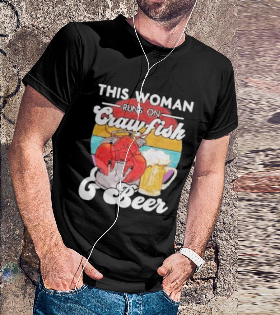This Woman Runs On Crawfish And Beer With Vintage T-Shirt