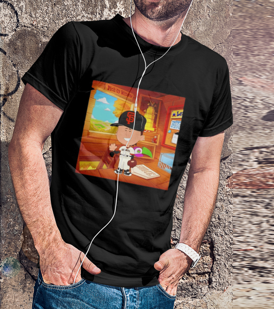 Tyler Mahle San Francisco Giants Baseball Cartoon Peanuts T-Shirt