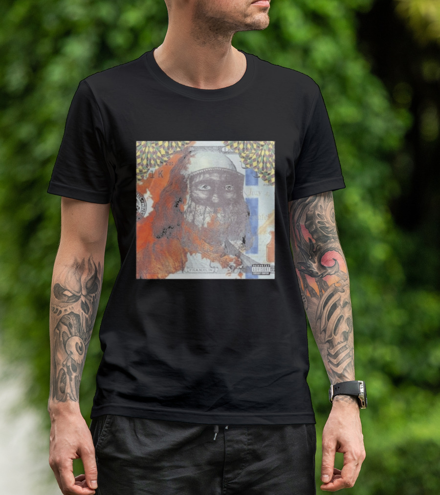 US Vs. Them Franklin Money Mask Art Parental Advisory T-Shirt