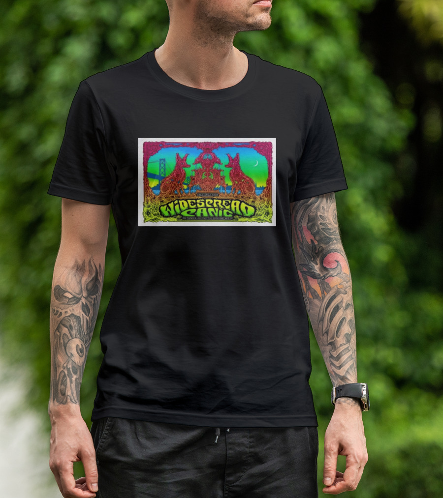 Widespread Panic Live At Fox Theater Oakland Jul 16 18 2026 Concert With Psychedelic Art And Bridge T-Shirt
