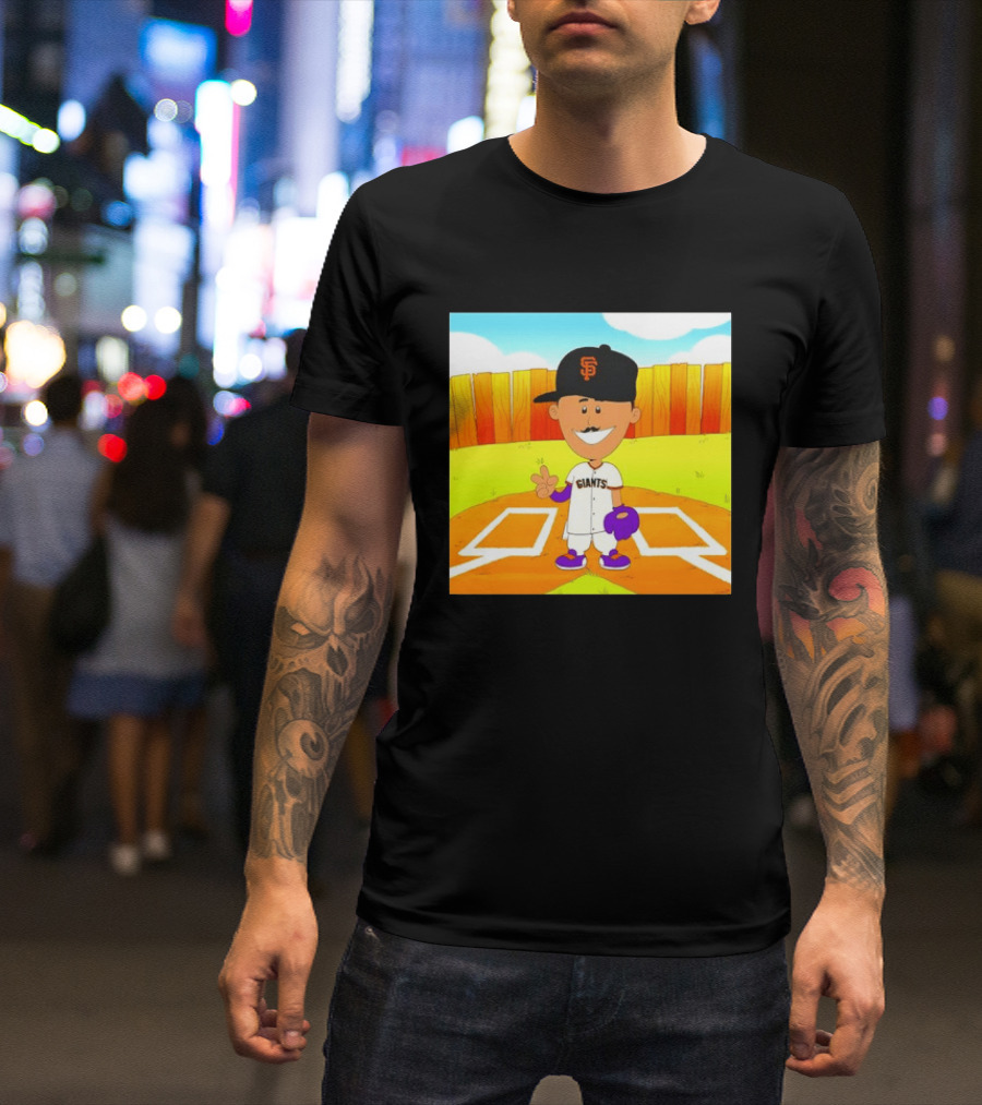 Willy Adames San Francisco Giants Cartoon Player T-Shirt