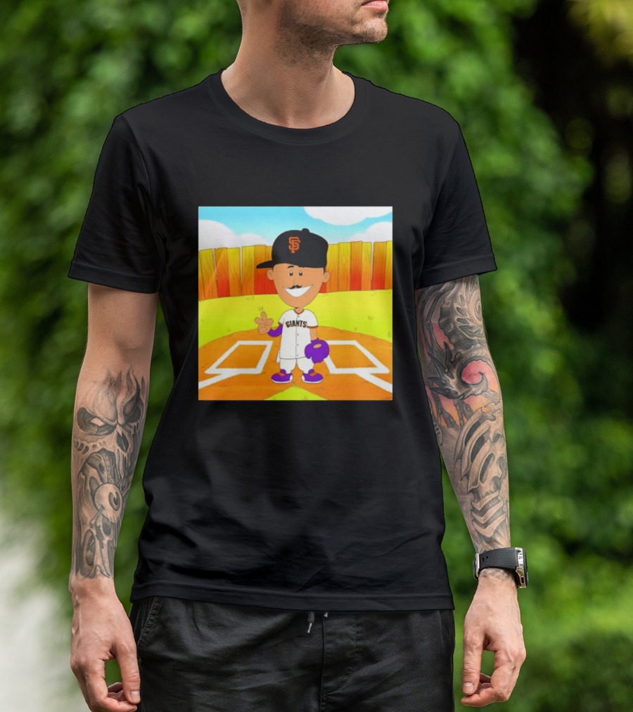 Willy Adames San Francisco Giants Cartoon Player T-Shirt