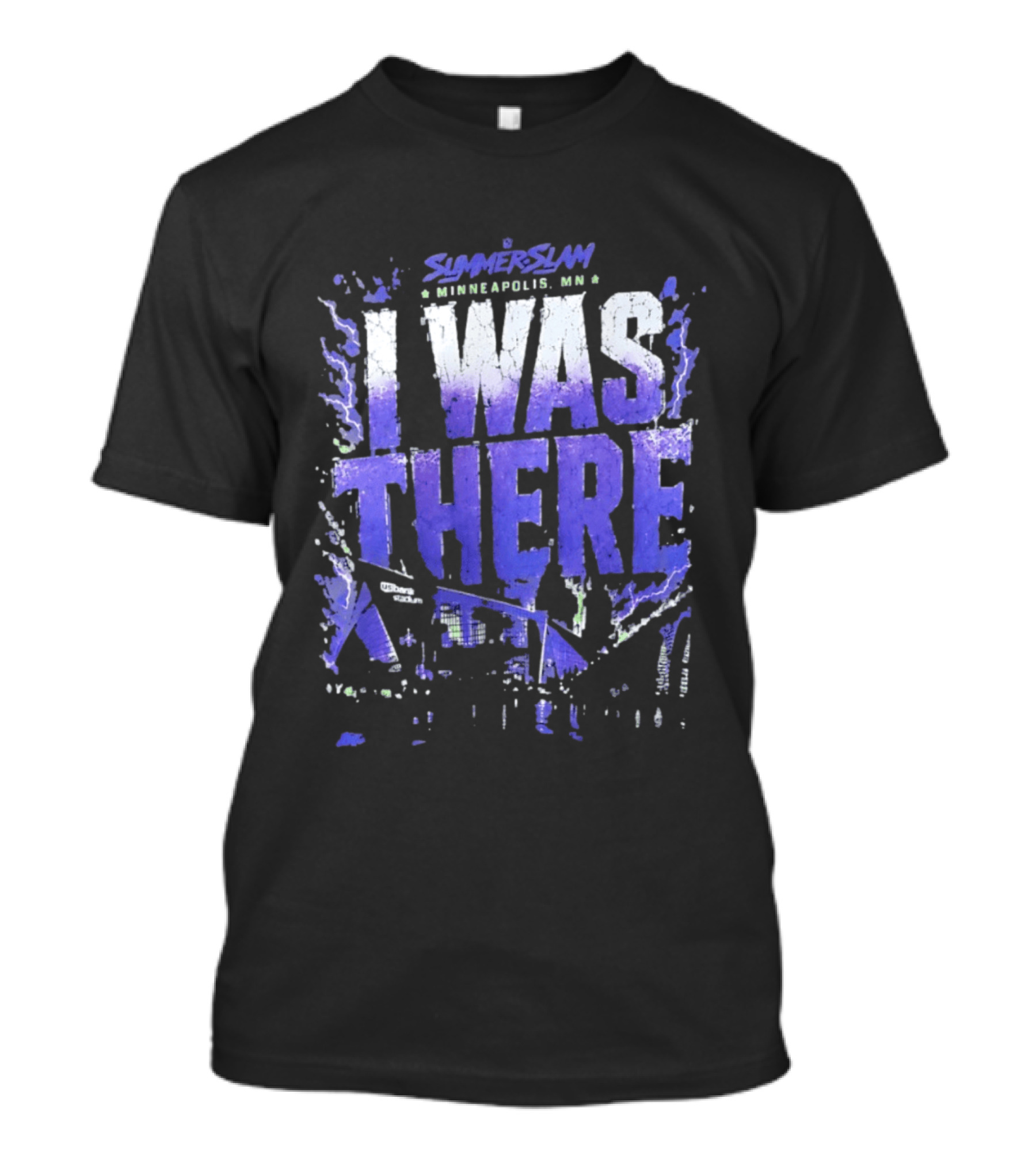 SummerSlam Minneapolis MN I Was There US Bank Stadium WWE Event T-Shirt