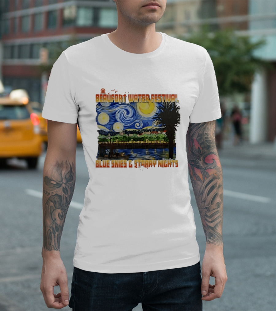 69th Annual Beaufort Water Festival Blue Skies And Starry Nights T-Shirt
