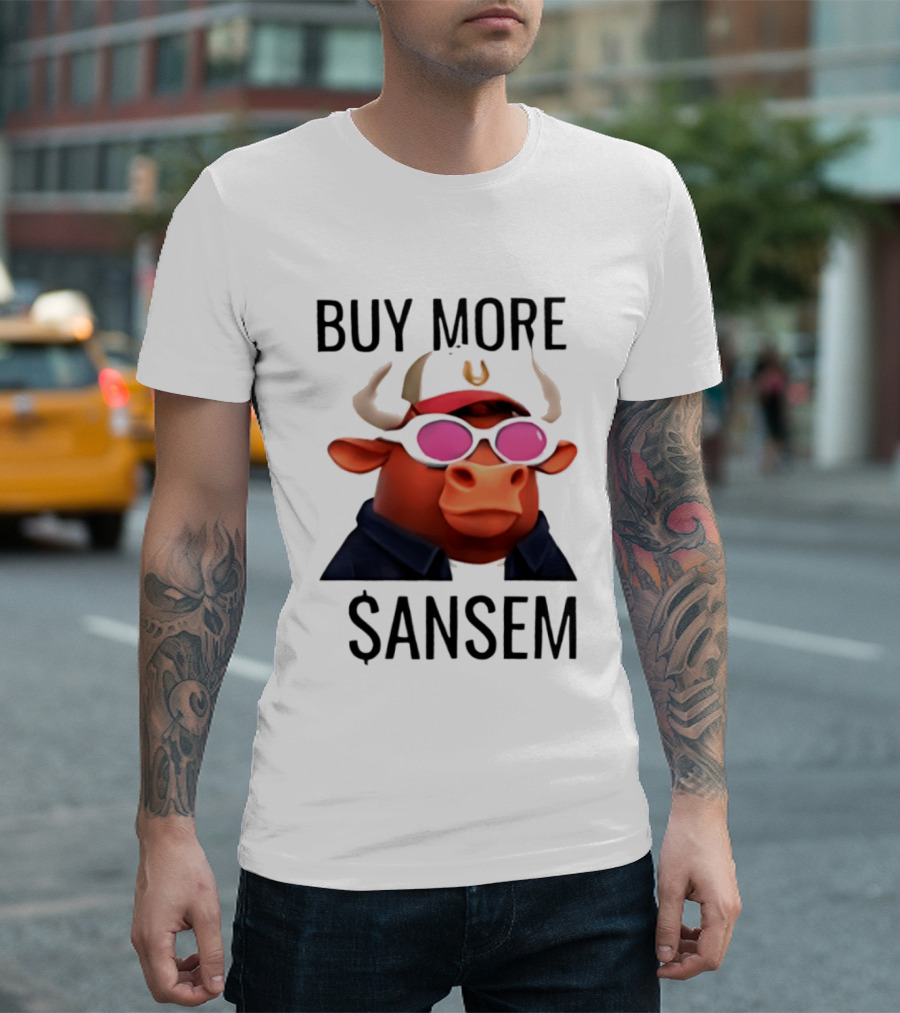 BUY MORE SANSEM Crypto Bull Finance T-Shirt