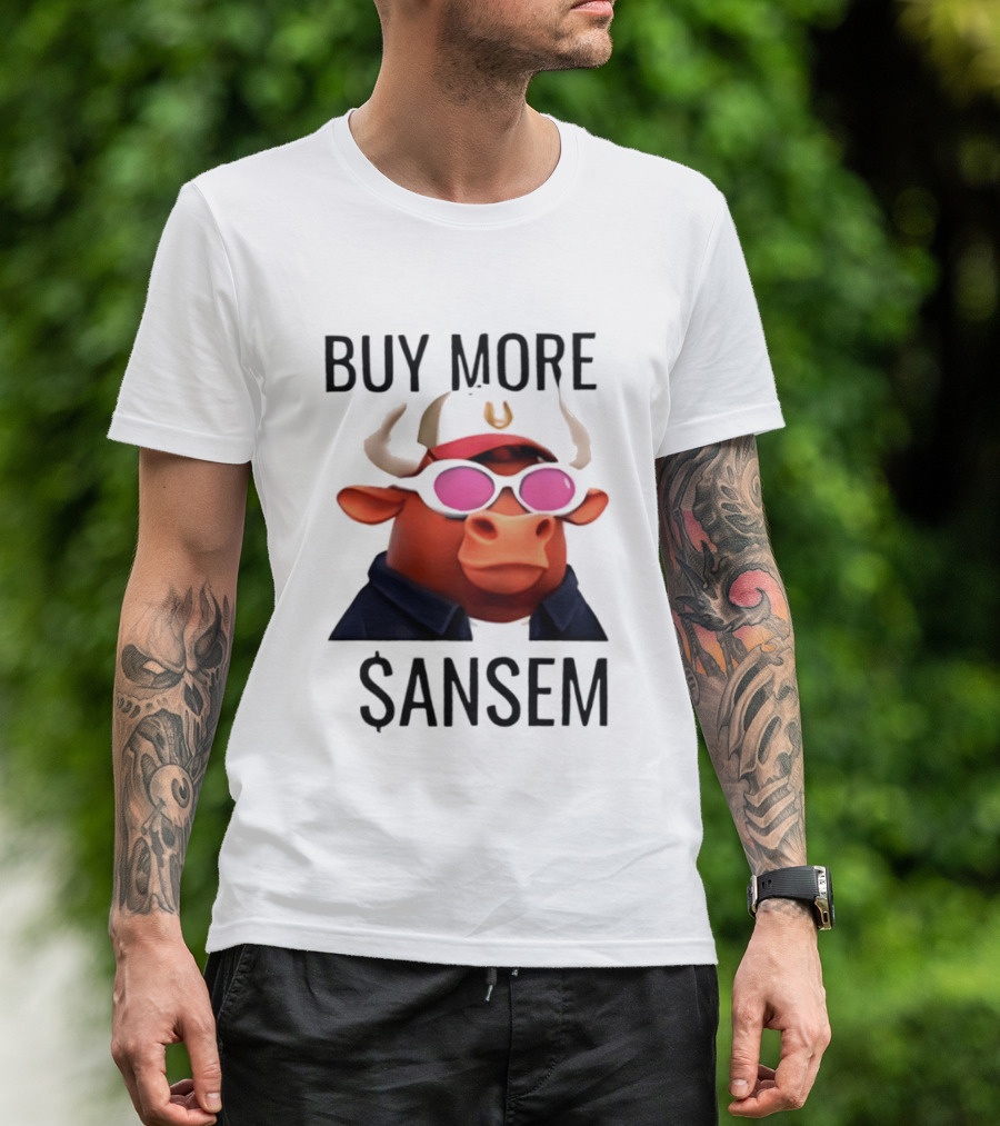 BUY MORE SANSEM Crypto Bull Finance T-Shirt