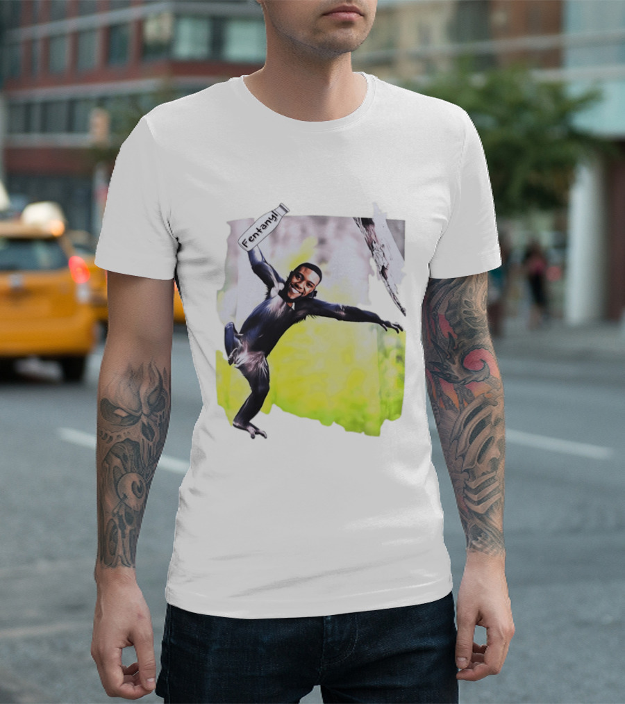 Chadwick Boseman Fentanyl Monkey T-Shirt