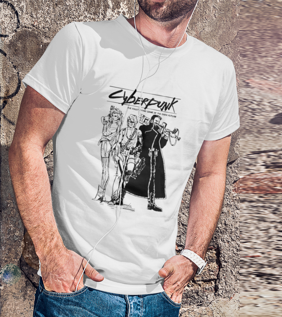 Cyberpunk The Roleplaying Game Of The Dark Future Silhouette Art Characters T-Shirt