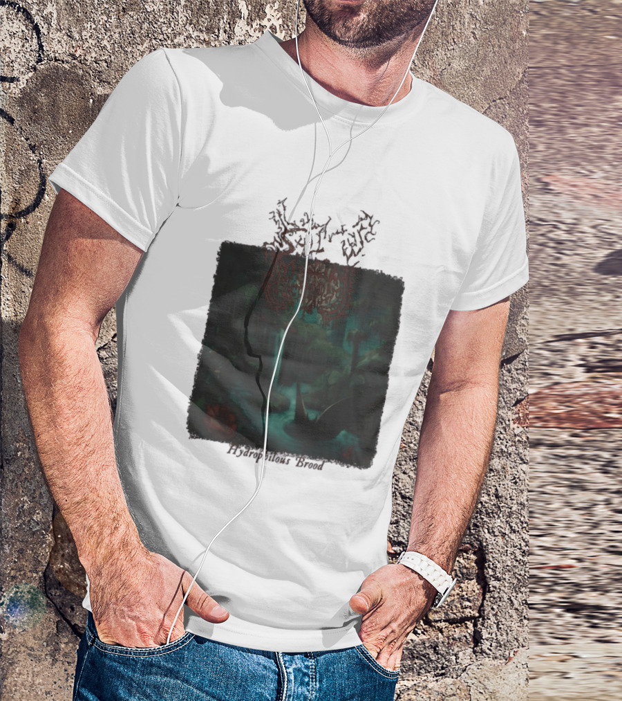 Sallow Hydrophilous Brood Metal Nightmare Forest Scene T-Shirt