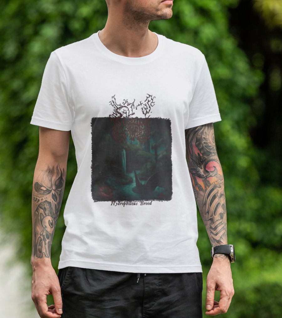 Sallow Hydrophilous Brood Metal Nightmare Forest Scene T-Shirt