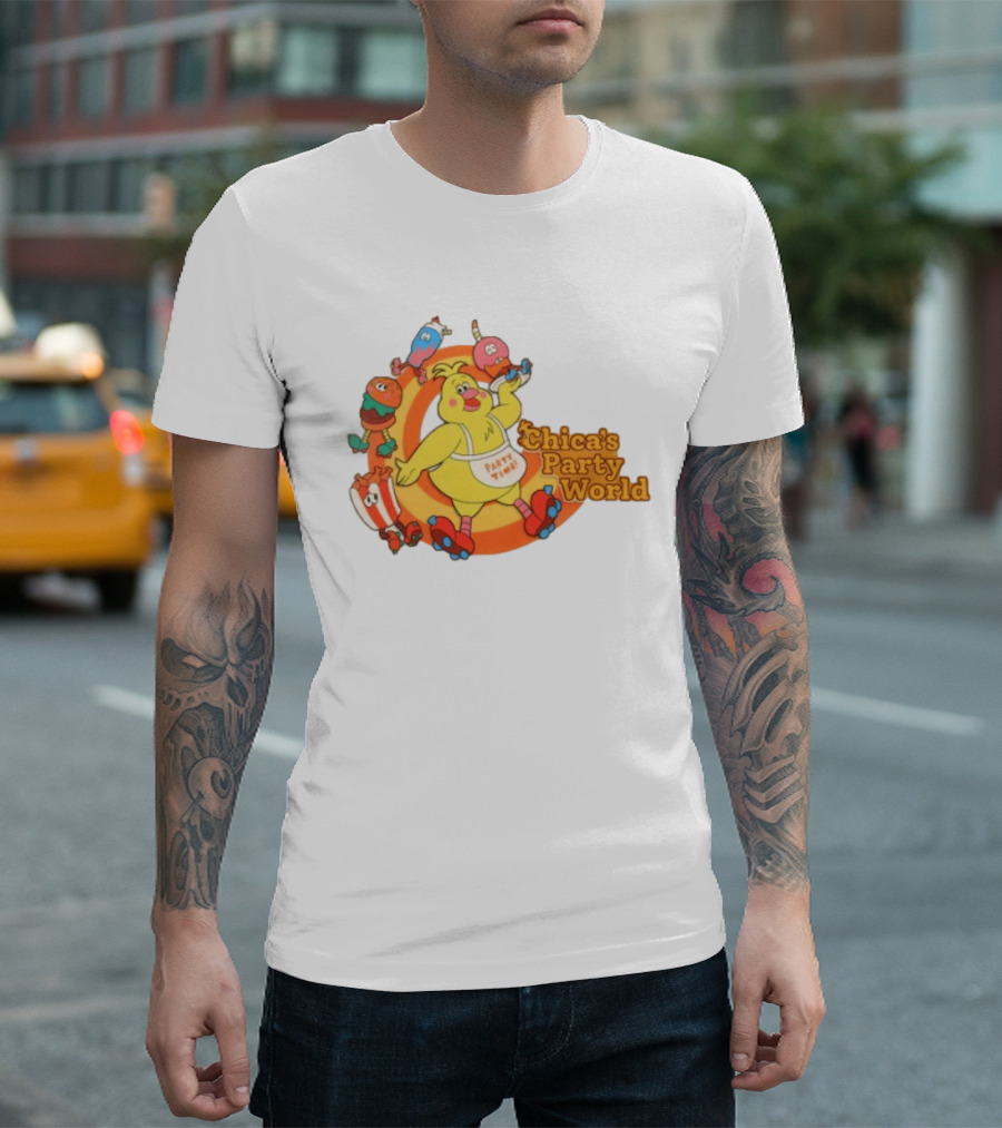 Hex Store Hex X Fnaf Chica's Party World Secret Of The Mimic 2 Party Time T-Shirt