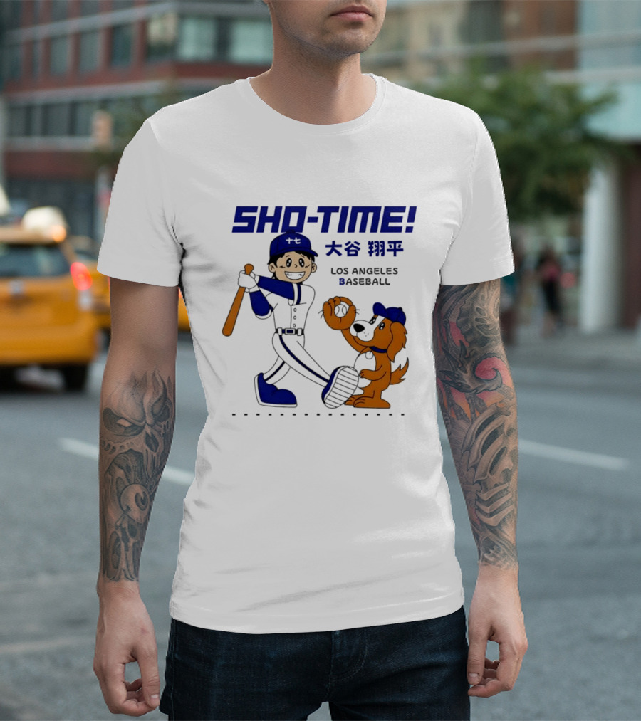 SHO TIME Shohei Ohtani Los Angeles Baseball Anime T-Shirt