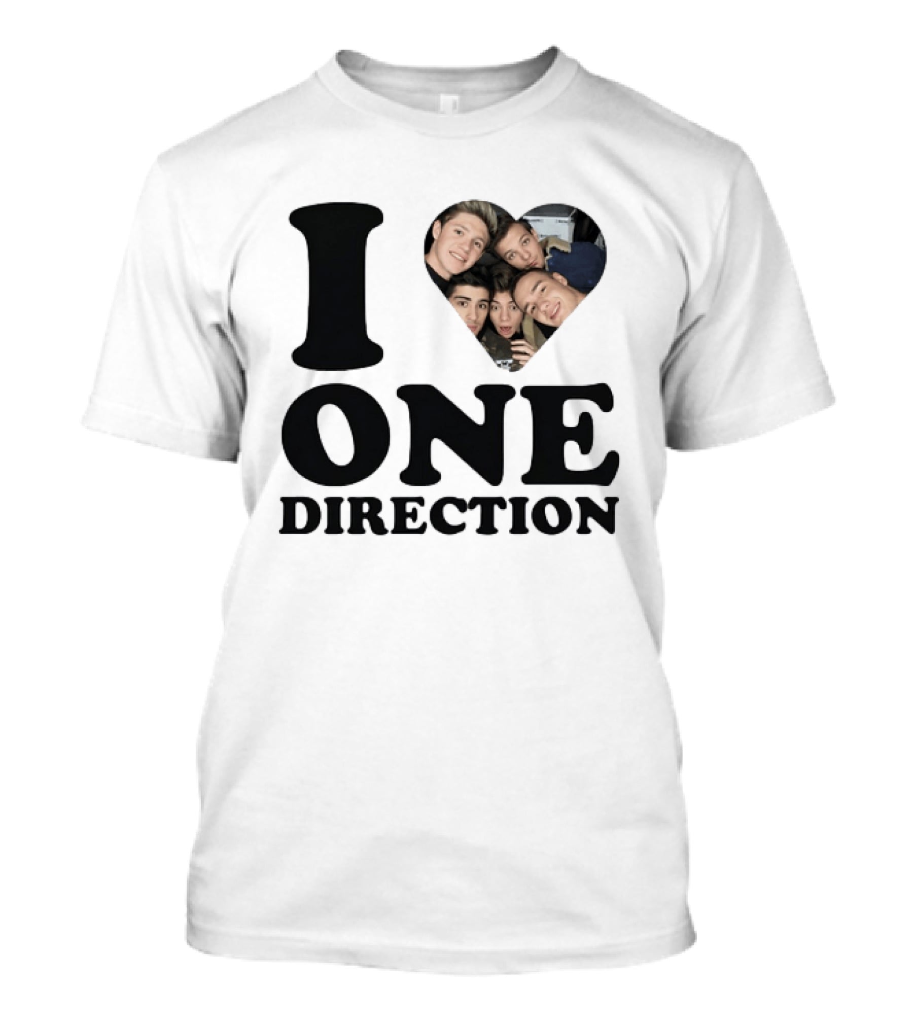 I Love One Direction Heart Niall Horan Band Photo T-Shirt