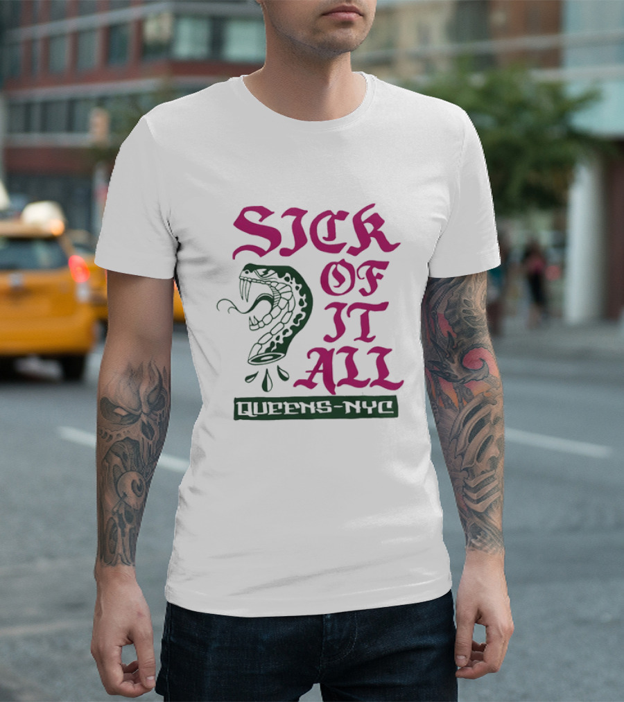 Sick Of It All Snake Queens NYC Hardcore Punk T-Shirt