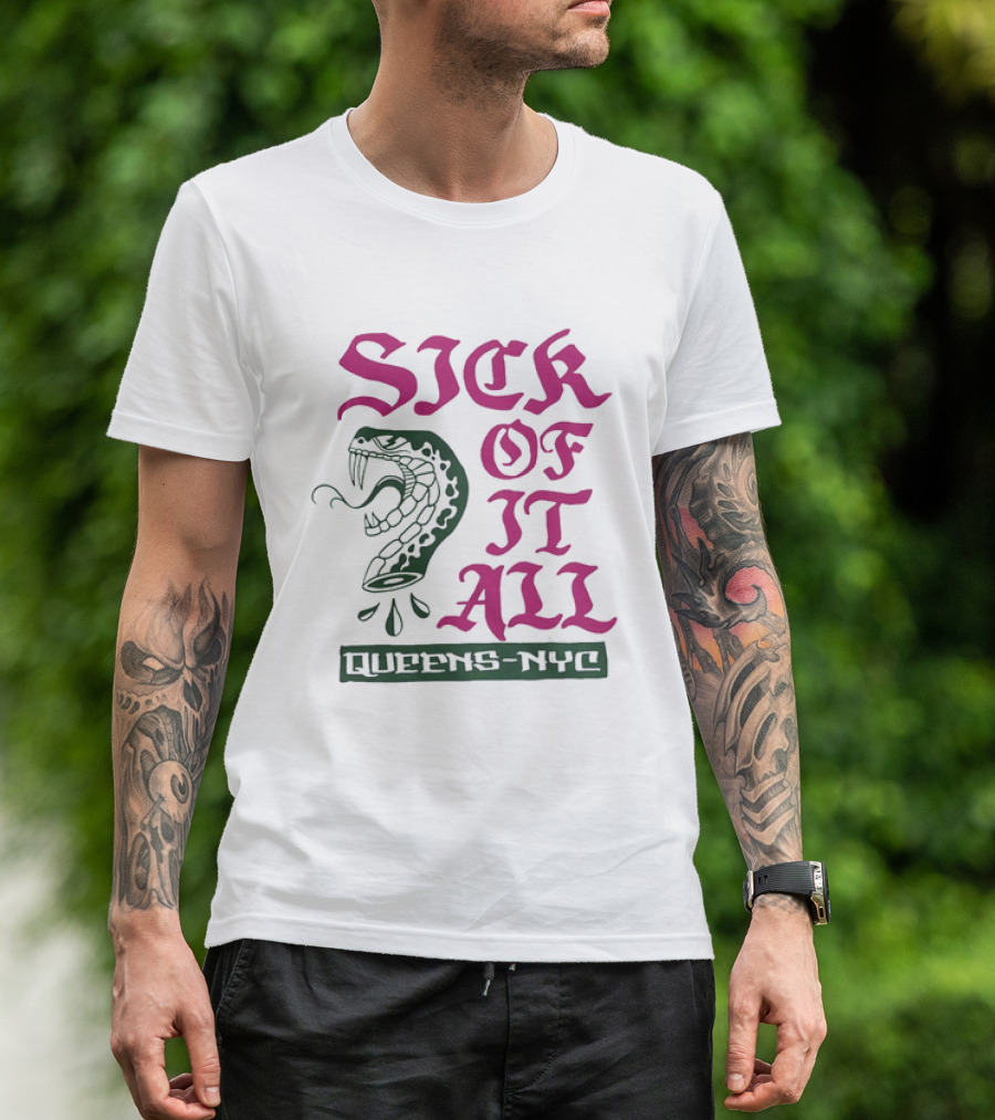 Sick Of It All Snake Queens NYC Hardcore Punk T-Shirt