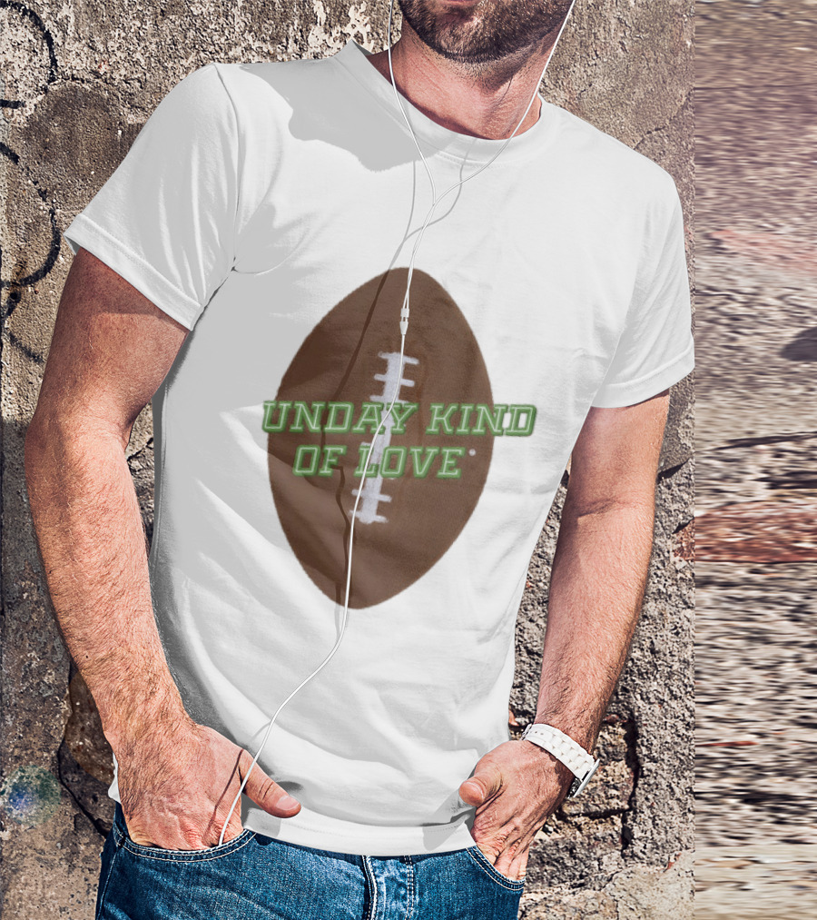 Sunday Kind Of Love Football Halftone Sports T-Shirt
