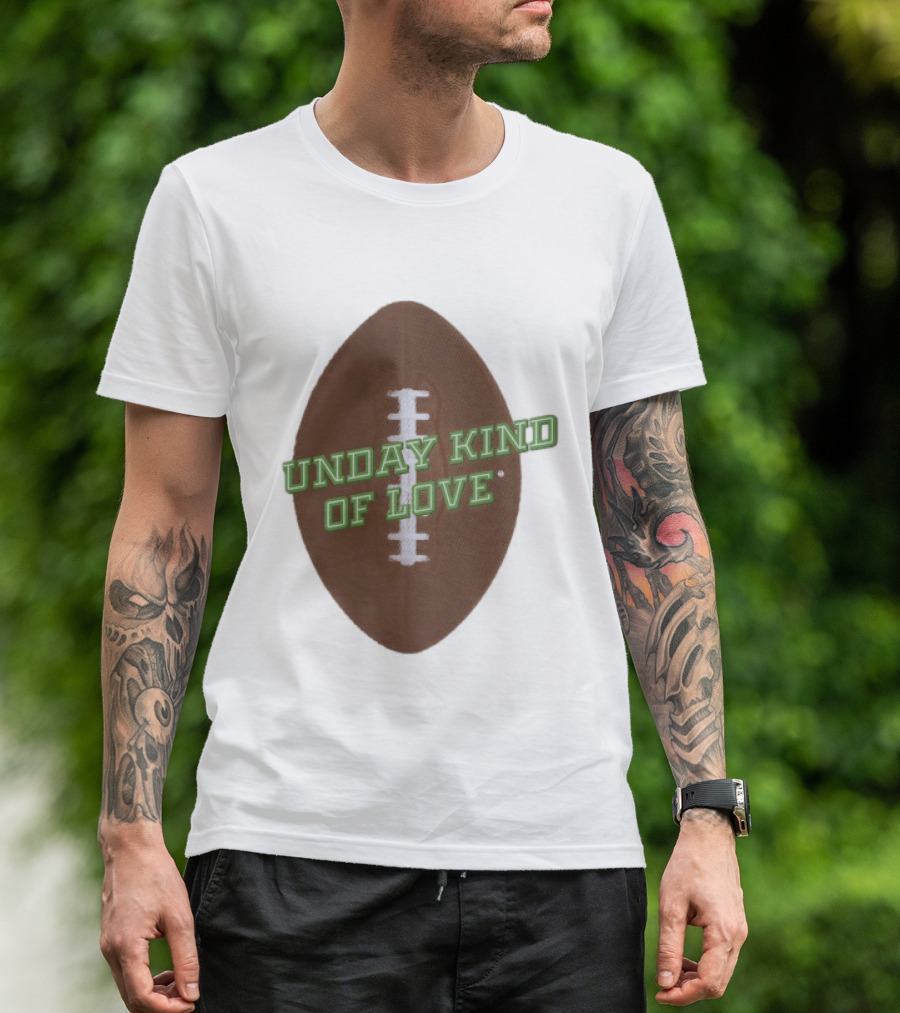Sunday Kind Of Love Football Halftone Sports T-Shirt
