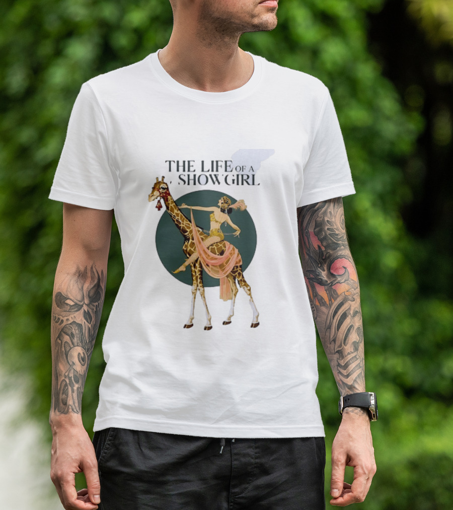 The Life Of A Showgirl With Deco Giraffe Art Deco T-Shirt