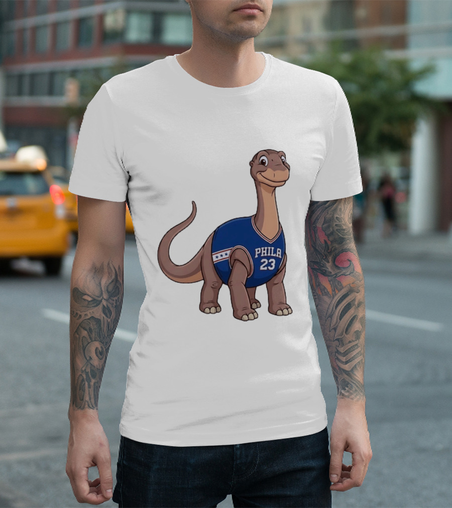 Philadelphia 76ers Littlefoot Dinosaur LeBron James 23 T-Shirt