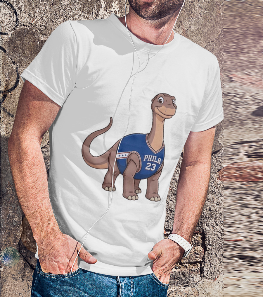 Philadelphia 76ers Littlefoot Dinosaur LeBron James 23 T-Shirt