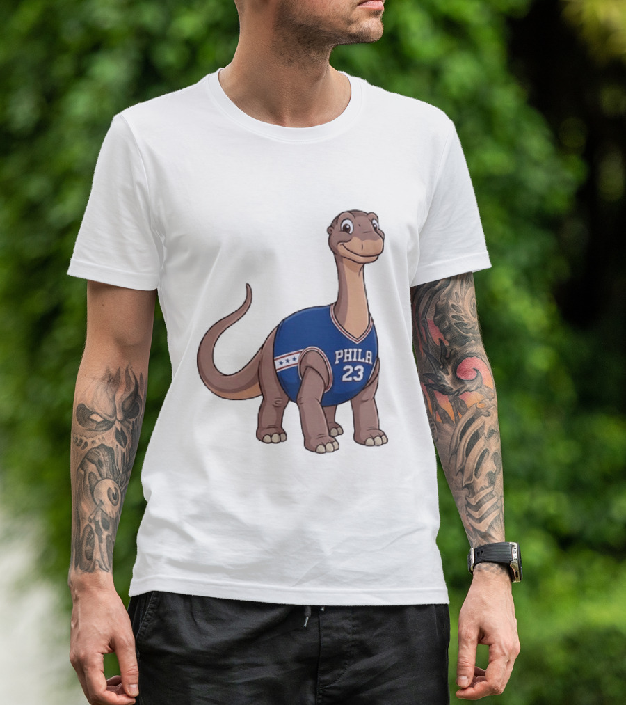 Philadelphia 76ers Littlefoot Dinosaur LeBron James 23 T-Shirt