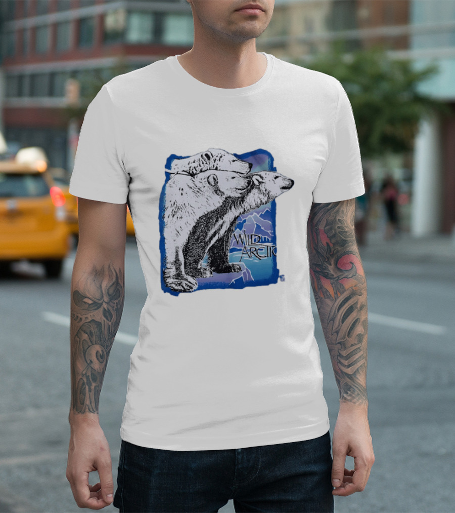Polar Bear Trio Wild Arctic Sea World Wildlife T-Shirt