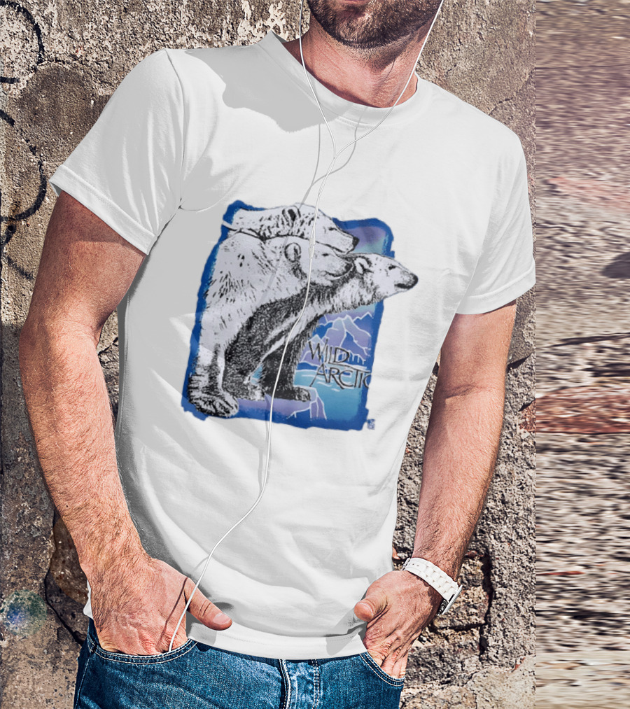 Polar Bear Trio Wild Arctic Sea World Wildlife T-Shirt