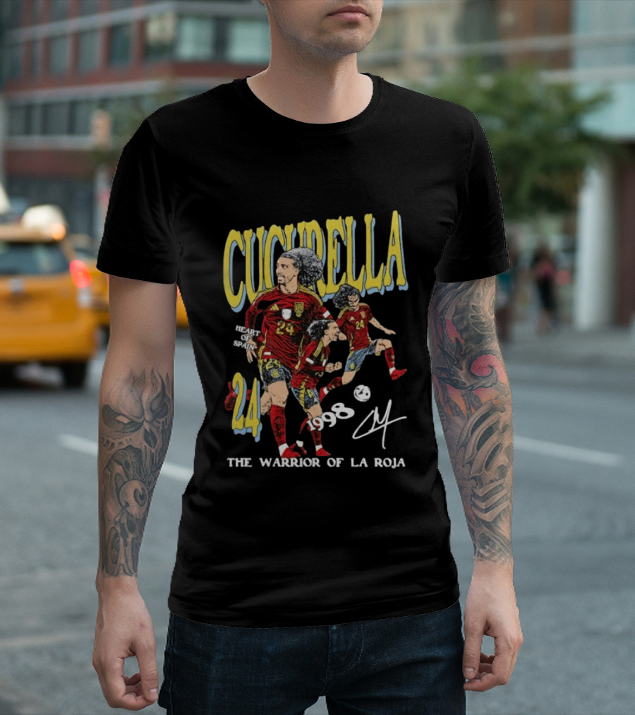 Cucurella Heart Of Spain 24 1998 The Warrior Of La Roja T-Shirt