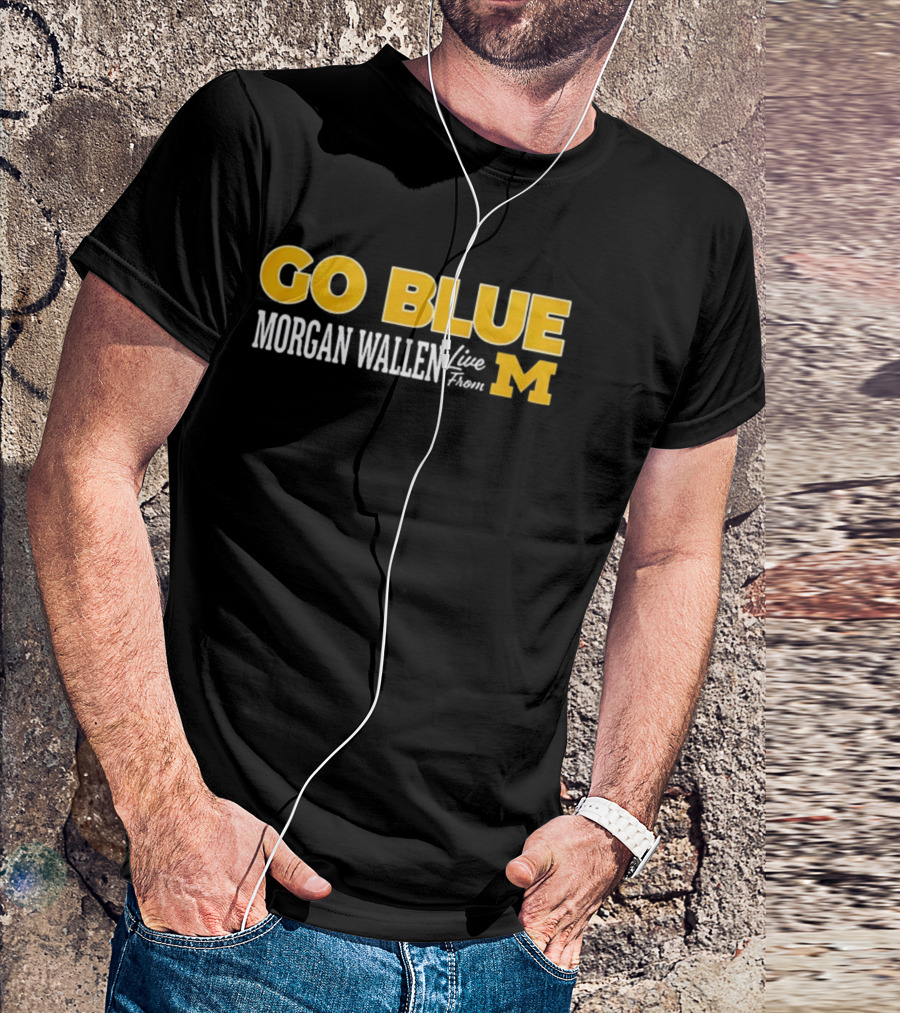 Morgan Wallen Live From Michigan Go Blue M T-Shirt