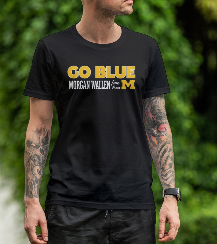 Morgan Wallen Live From Michigan Go Blue M T-Shirt