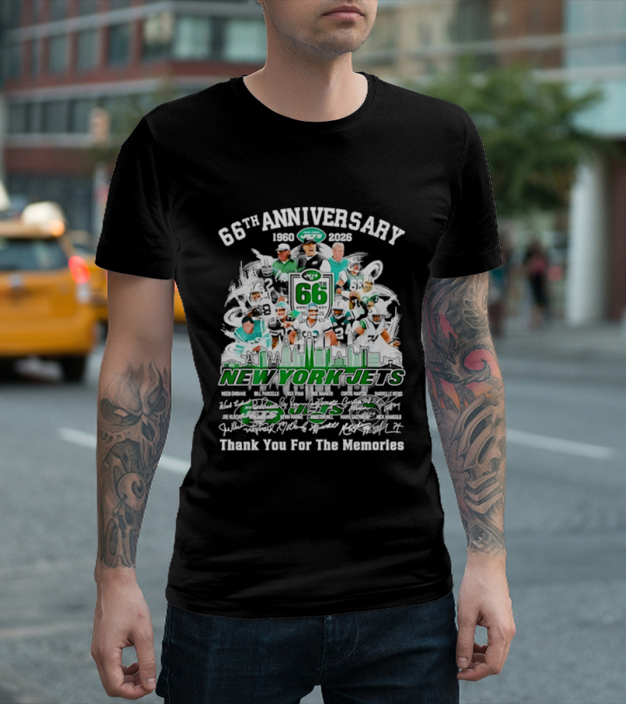 New York Jets 66th Anniversary 1960 2026 Thank You For The Memories T-Shirt
